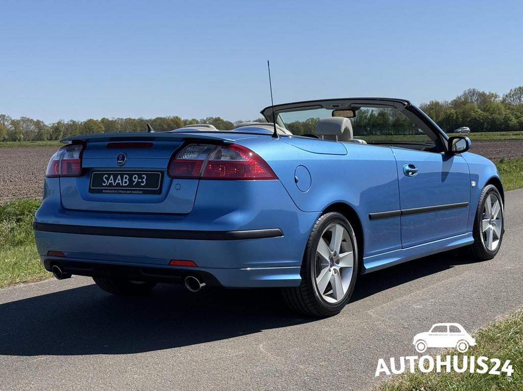 Saab 9-3 Cabrio 2.8 V6 T Aero bj2007 250PK NL-AUTO!, Voorwielaandrijving, Gebruikt, Beige, Bedrijf