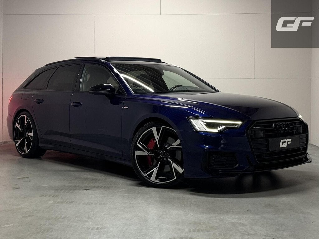 Audi A6 Avant 55 TFSIe Quattro Competition Pano ACC Memory C, Auto's, Audi, Automaat, Gebruikt, Zwart, 4 cilinders