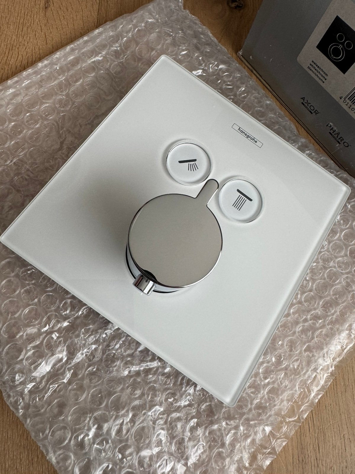 NIEUWE HANSGROHE showerselect opbouwplaat Chroom/wit, Ophalen of Verzenden, Nieuw