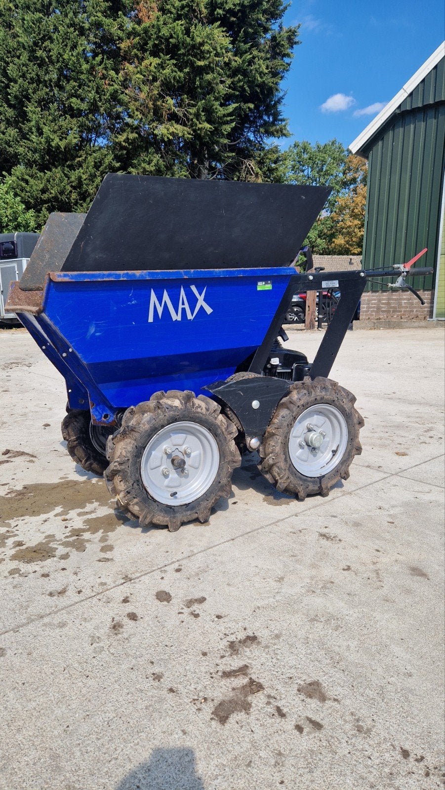 MAX muck truck, 4 wiel aangedreven kruiwagen, Tuin en Terras, Kruiwagens, Ophalen, Gebruikt