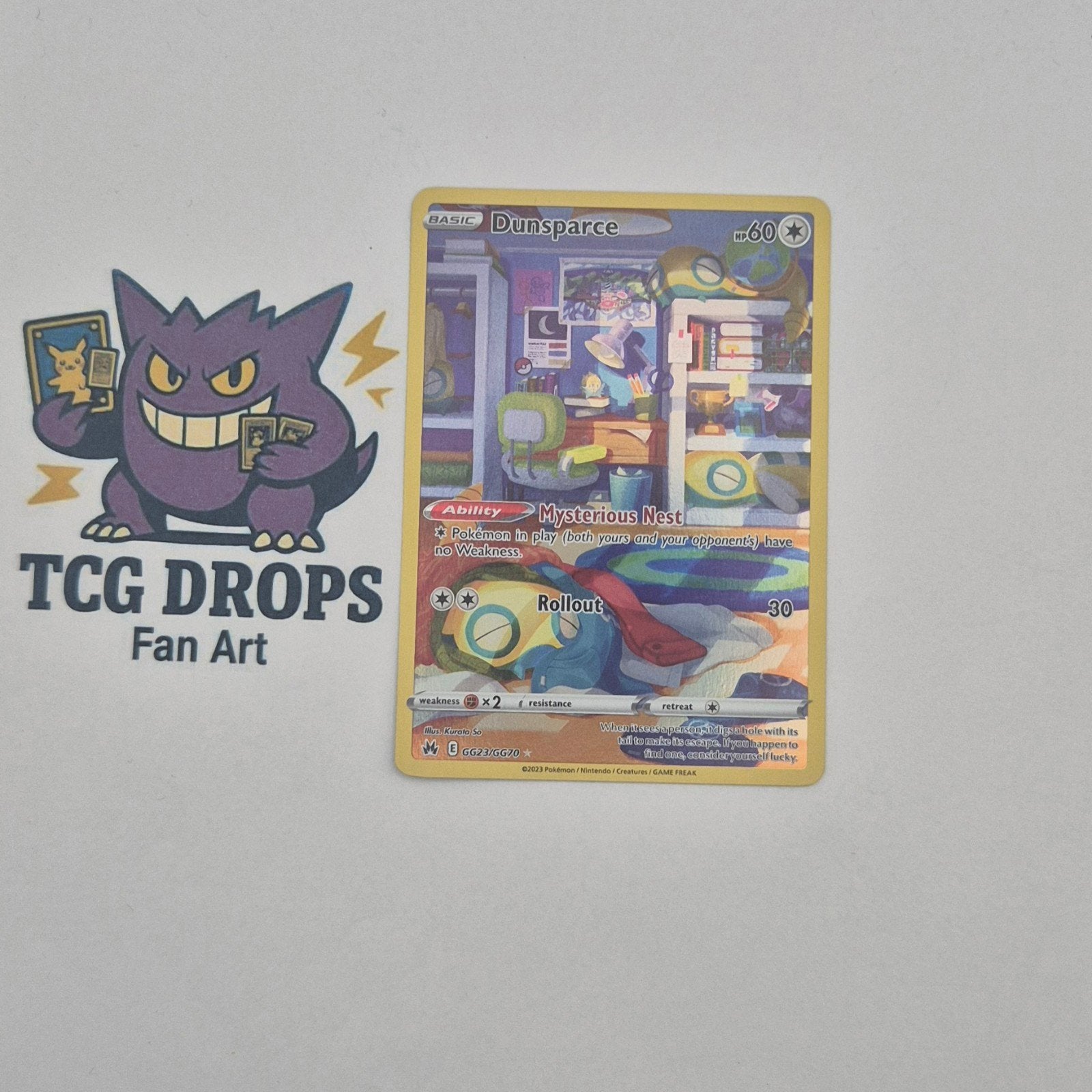 Dunsparce GG23/GG70 Crown Zenith, Ophalen of Verzenden, Zo goed als nieuw, Losse kaart, Foil