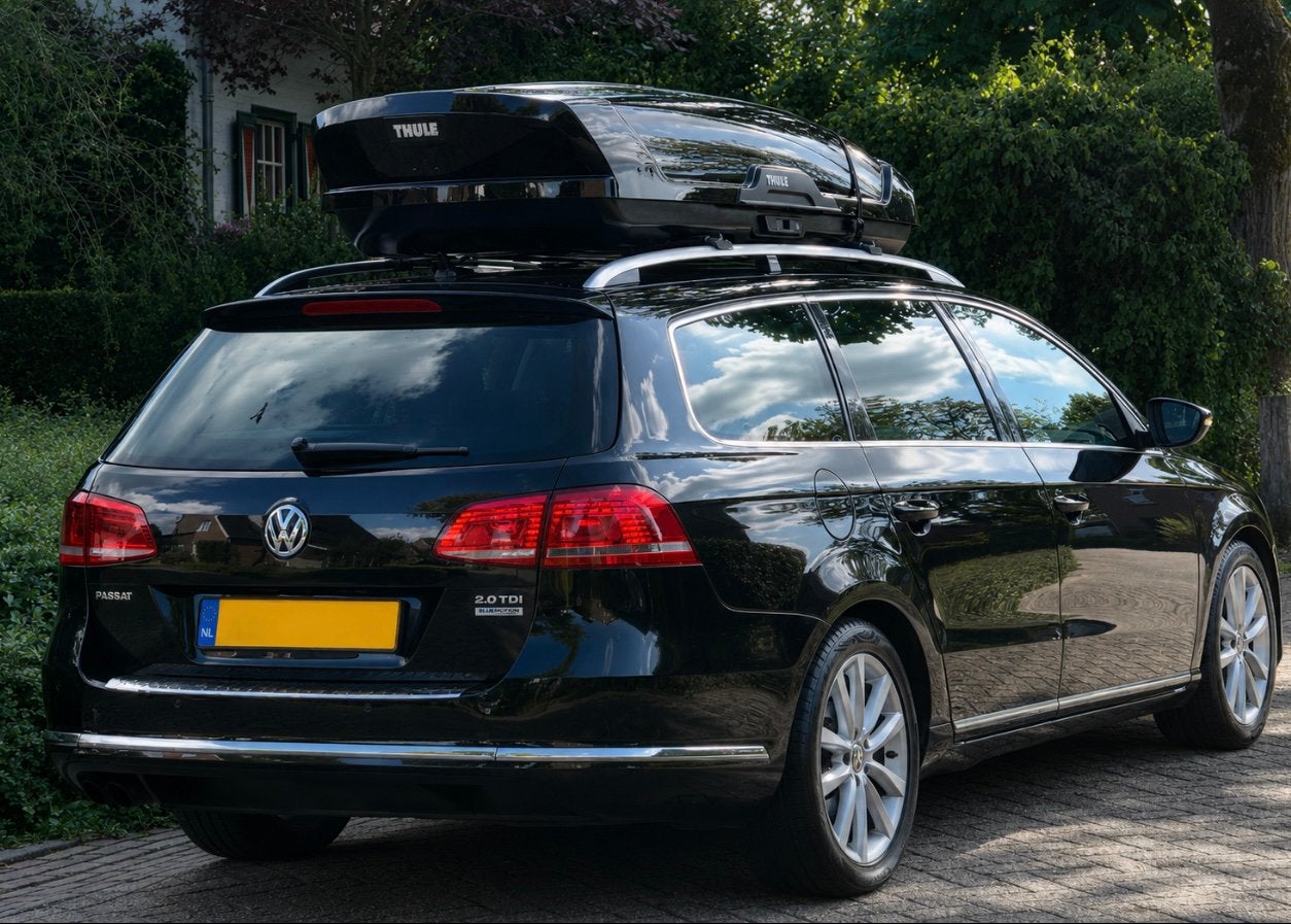 Te huur thule motion xt xl glossy black dakkoffer huren, Ophalen, Gebruikt