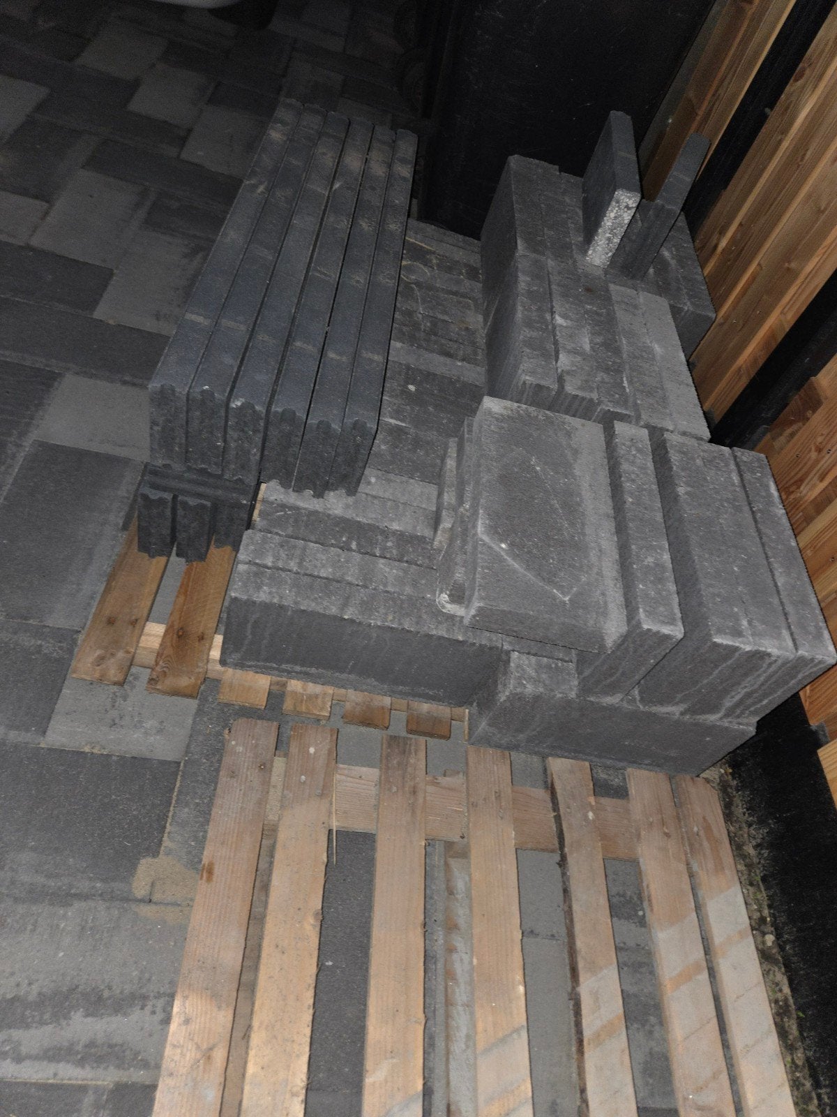 4m² Cobblestones 40x20 met 10m bandjes, Tuin en Terras, Ophalen, Gebruikt, Klinkers, Minder dan 5 m²