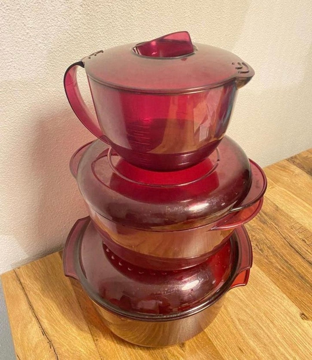 Tupperware micro serie 3delig, Ophalen of Verzenden, Gebruikt, Overige typen