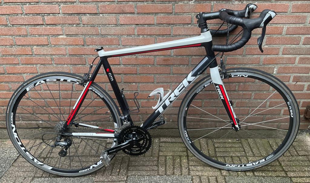 Racefiets merk Trek voor onderdelen., Fietsen en Brommers, Fietsen | Racefietsen, Gebruikt, Aluminium, Meer dan 20 versnellingen