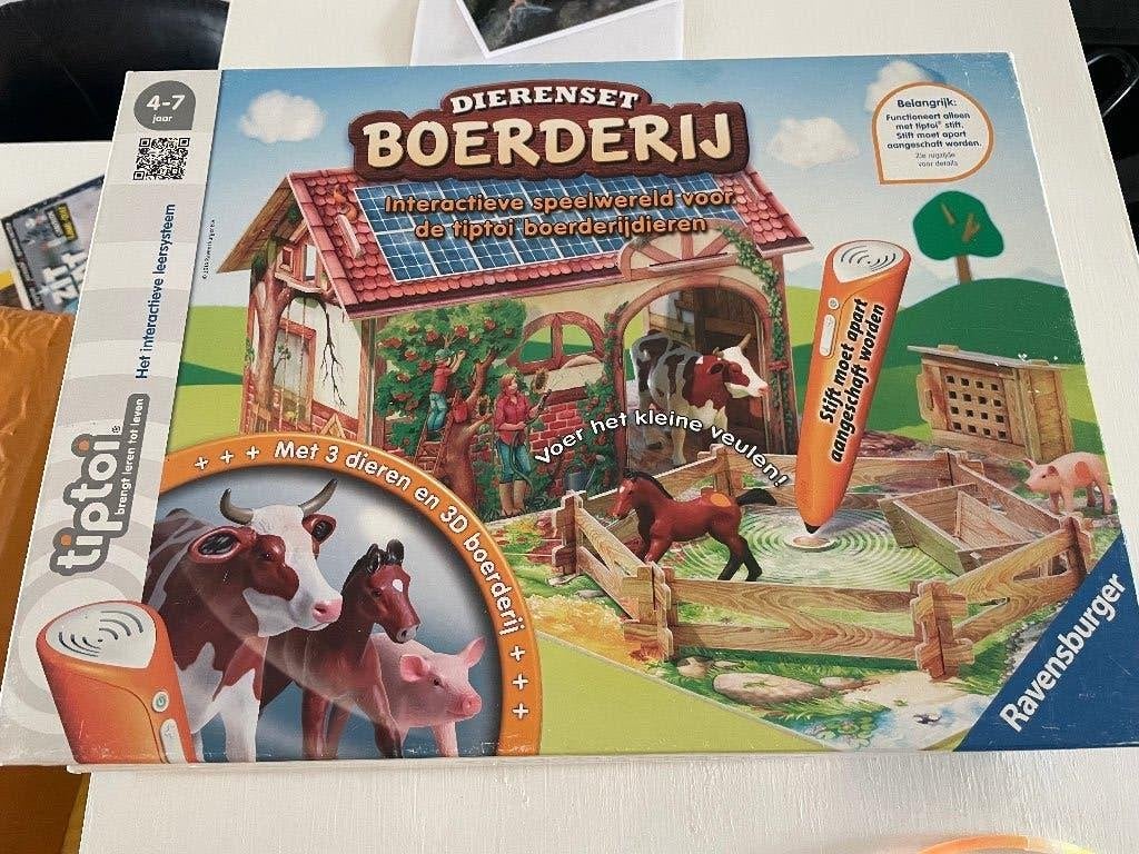 Tiptoi dierenset boerderij, Kinderen en Baby's, Ophalen of Verzenden, Zo goed als nieuw