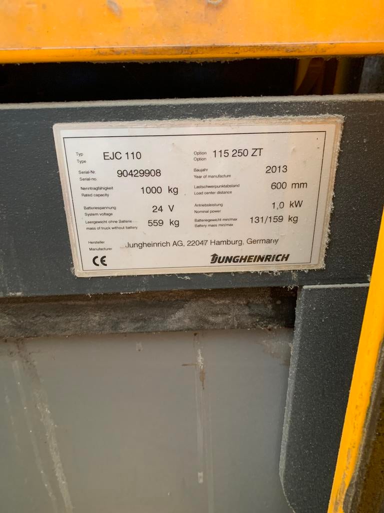 Pallet heffer jungheinrich, Doe-het-zelf en Verbouw, Palletwagens en Pompwagens, Ophalen