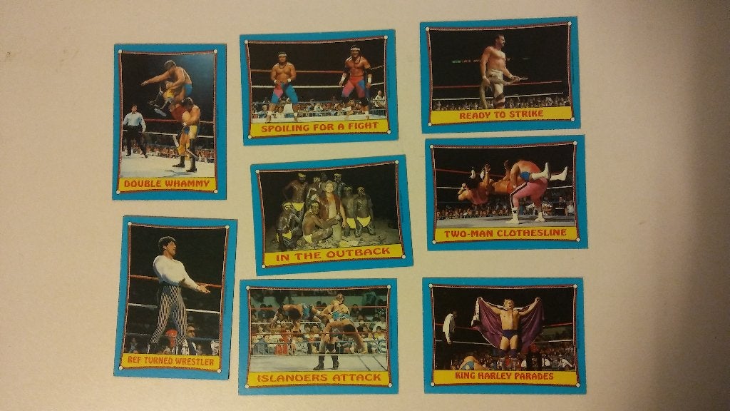 Worstelen wrestling Ringside action trading cards kaartjes, Verzenden, Gebruikt, Foto of Kaart