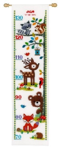 Borduurpakket Groeimeter forest animals PN0150183, ., Nieuw, Ophalen of Verzenden, .