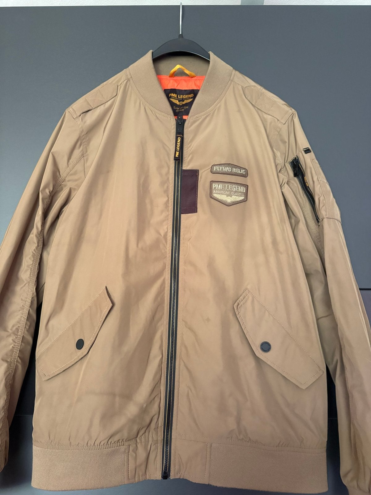 PME Legend Bomberjack - Zo goed als nieuw maat L, Kleding | Heren, Ophalen of Verzenden, Zo goed als nieuw, Maat 52/54 (L), Beige