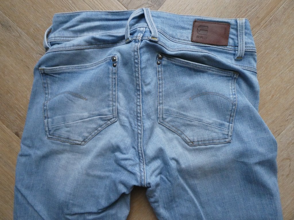 Gstar Lynn Mid Super Skinny wmn spijkerbroek maat 27-32, Blauw, Ophalen of Verzenden, Zo goed als nieuw, W27 (confectie 34) of kleiner