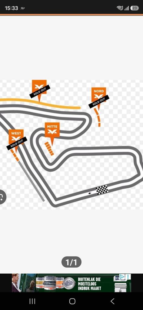 2 kaarten voor de F1 race in oosterijk., Ophalen of Verzenden