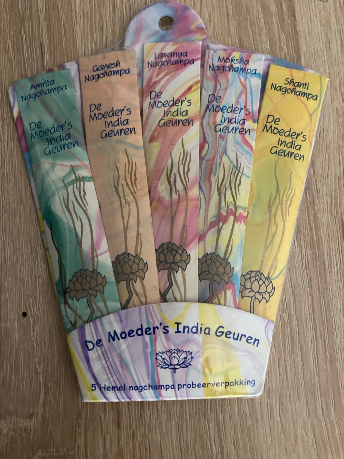 De Moeder's India Geuren Nagchampa Probeerpakket, Verzenden, De Moeder's Geuren, Nieuw, Info@wierook.nl