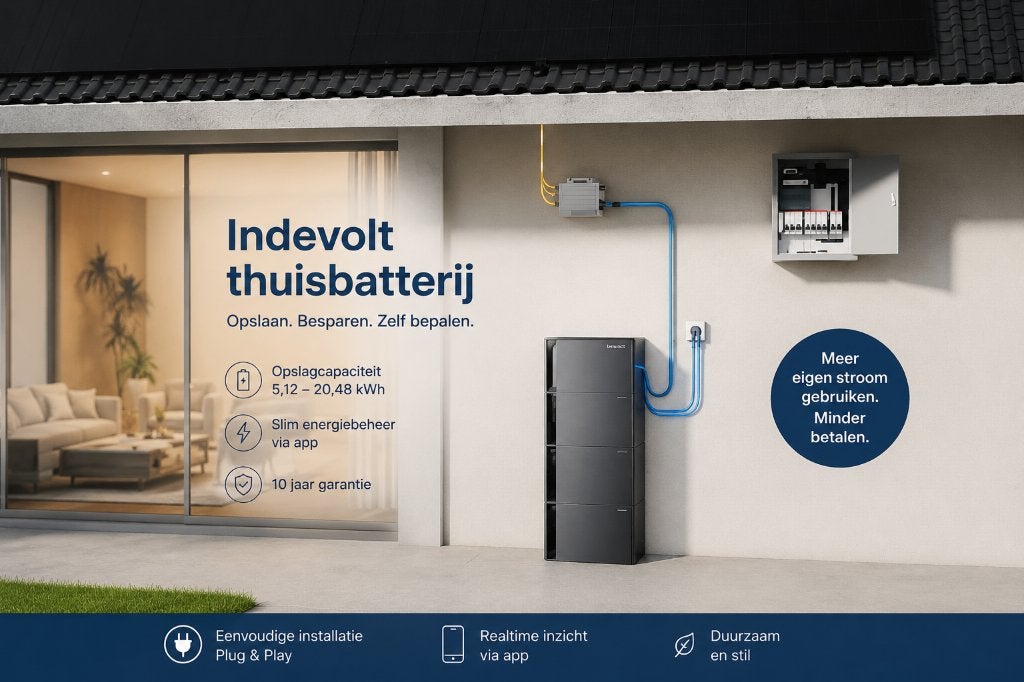 Indevolt PowerFlex 2000 hybride plug-in thuisbatterij 10 kWh, Verzenden, Nieuw, Indevolt