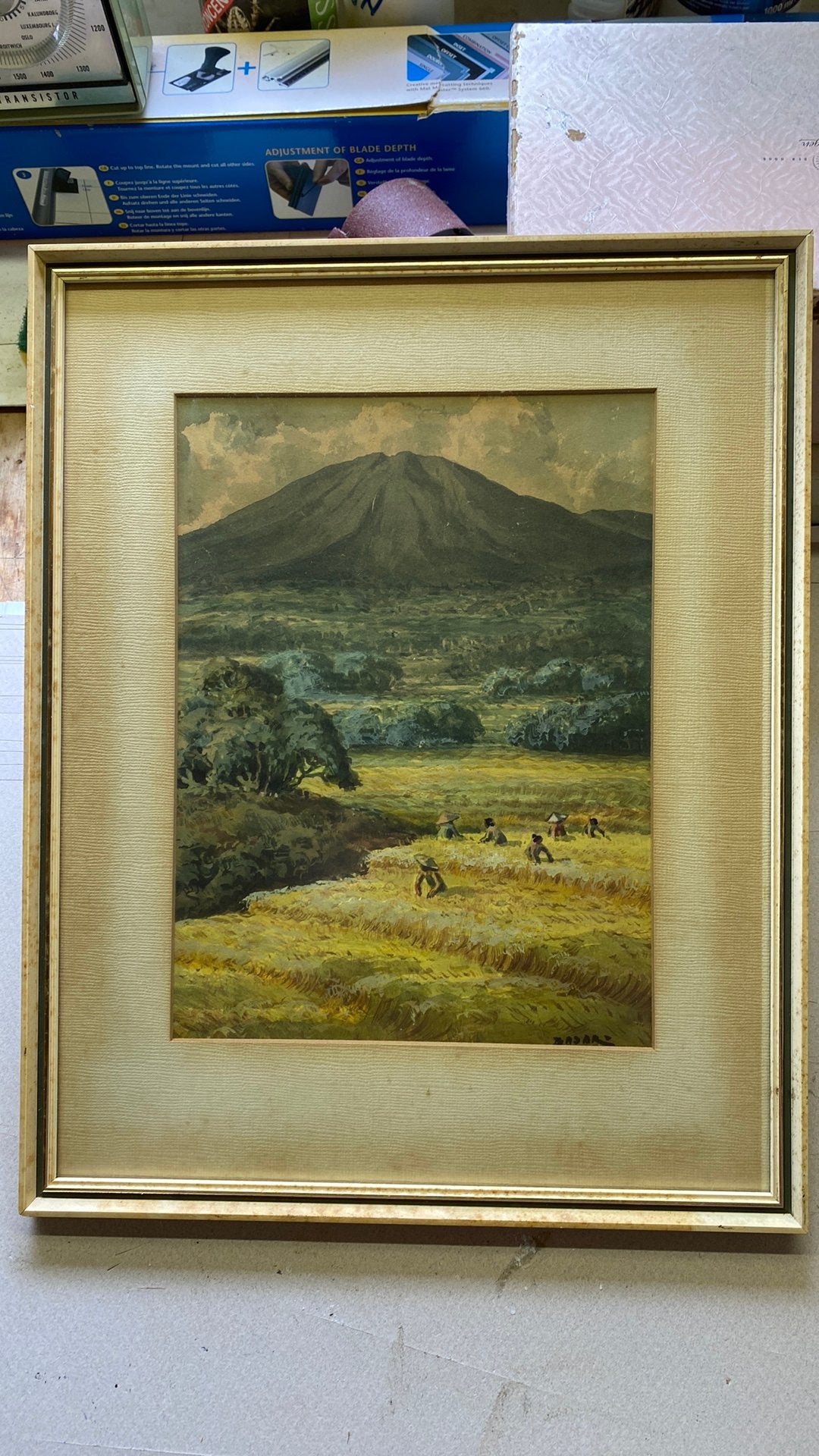 Indonesisch landschap, Antiek en Kunst, Ophalen of Verzenden