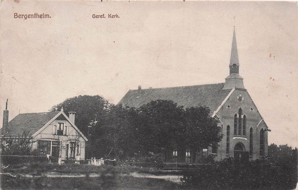 703-148-023 Bergentheim Geref Kerk, Verzenden, Voor 1920, Overijssel