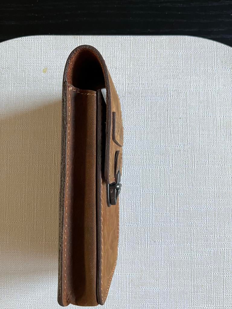 HILLBURRY Telefoontasje - Bruin Leer - 18x9x3,5 cm, Ophalen of Verzenden, Nieuw, Hoesje of Tasje