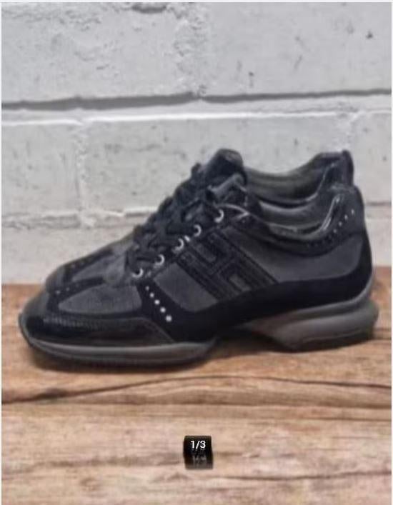 Hogan - Mooie leren sneakers Interactive maat 36,5 - ZGAN, Kleding | Dames, Schoenen, Zo goed als nieuw, Sneakers of Gympen, Zwart