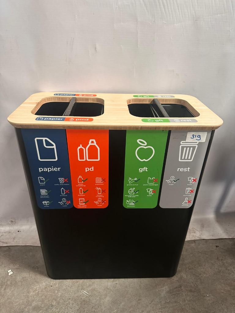 Binbin afvalbak prullenbak sorteerbak afval scheiden, Huis en Inrichting, Woonaccessoires | Prullenbakken, 40 liter of meer, Ophalen