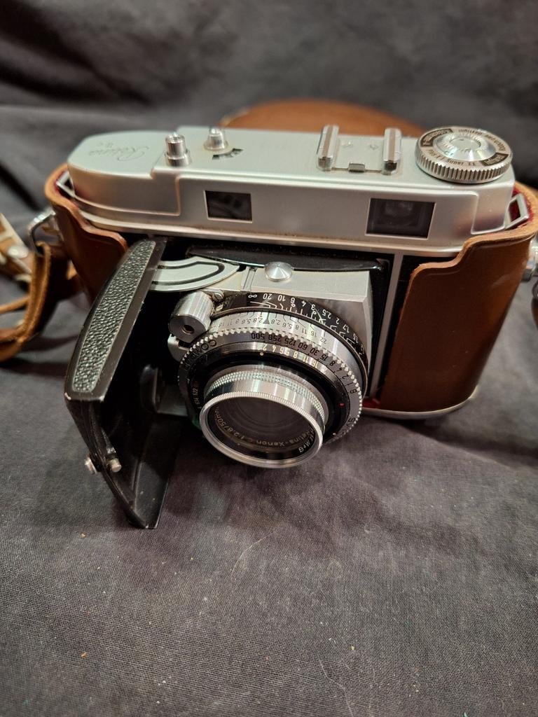 Vintage Kodak Retina 2c Camera met Lichtmeter en Tas, Audio, Tv en Foto, Fotocamera's Analoog, Ophalen of Verzenden