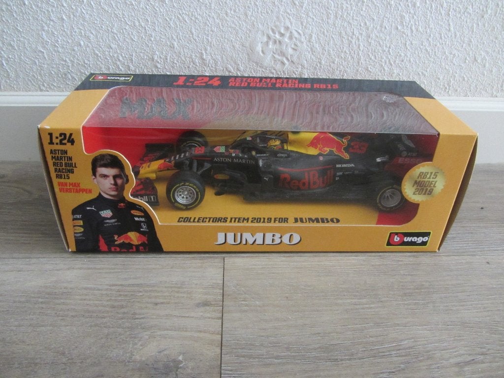 Max Verstappen Aston Martin Red Bull Racing RB15 2019 Jumbo, Ophalen of Verzenden, Nieuw, Auto, Bburago