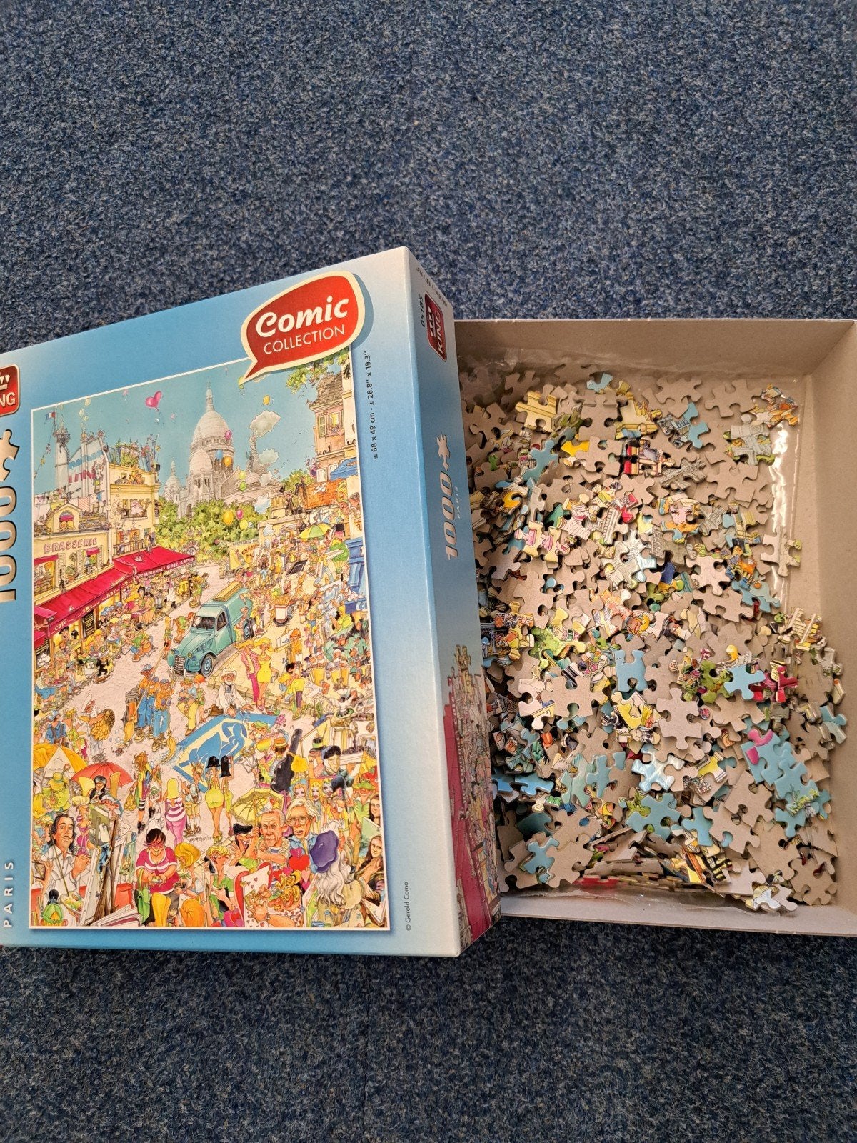1000 stukjes puzzel Parijs, Ophalen, 500 t/m 1500 stukjes, Zo goed als nieuw, Legpuzzel