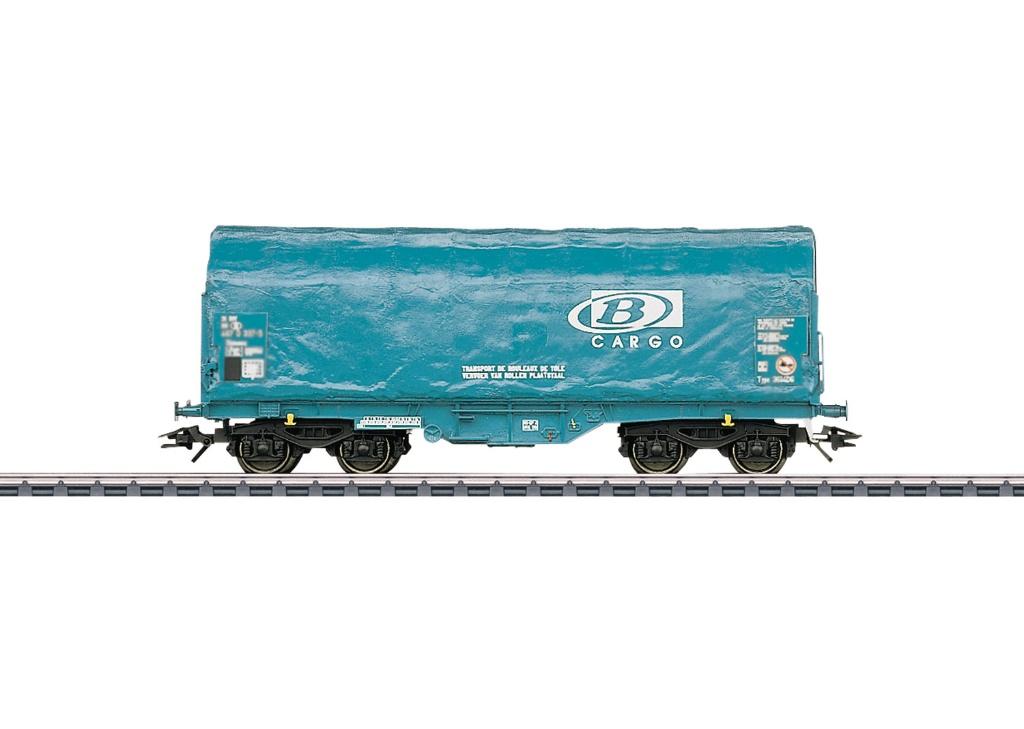 Marklin H0 OVP 47213 Schuifwandwagen B Cargo van de NMBS, Hobby en Vrije tijd, Wisselstroom, Wagon, Ophalen of Verzenden, Zo goed als nieuw