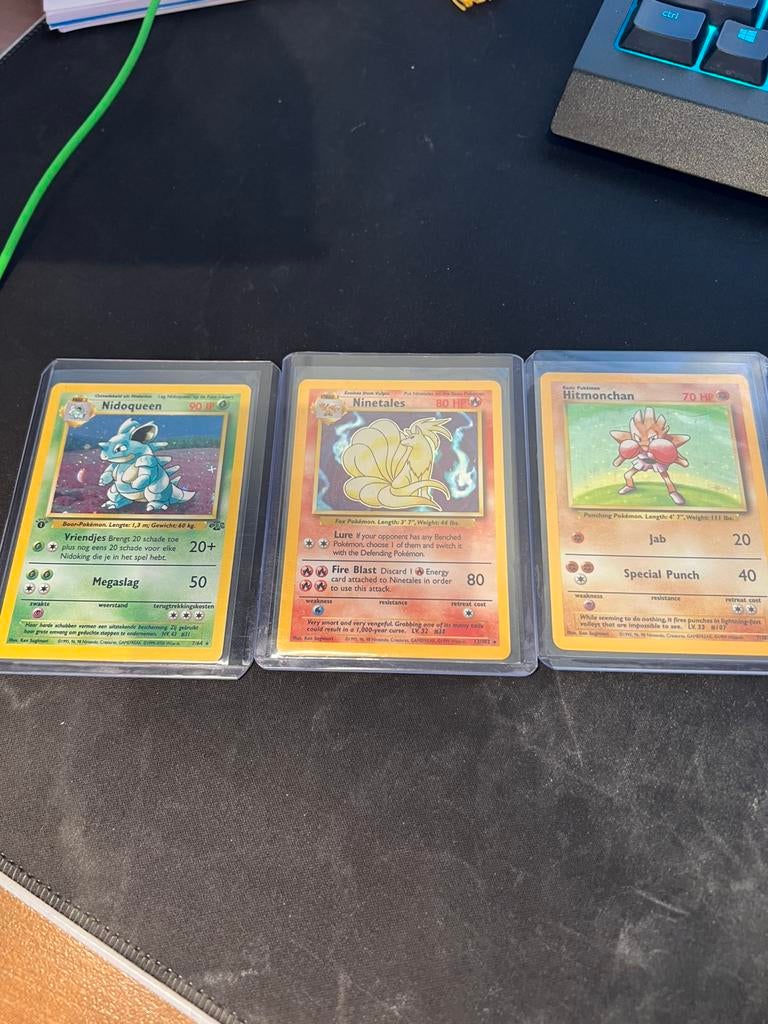 Pokemon grote partij Vintage kaartjes (zie beschrijving), Ophalen, Zo goed als nieuw, Meerdere kaarten