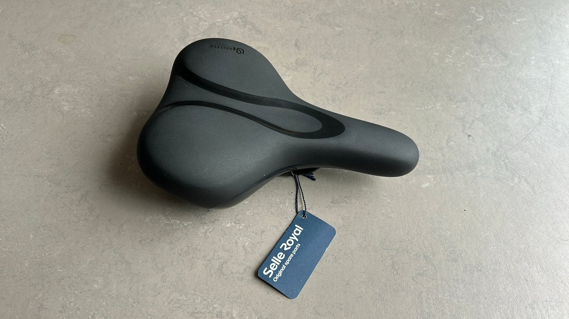 Zadel Selle Royal Rio Unitech - Zwart - met Handvat, Ophalen, Stadsfiets, Zadel, Nieuw