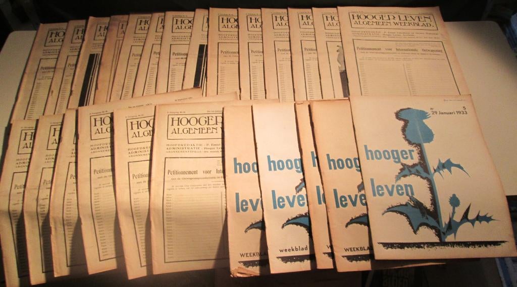 Grote Partij Oude Tijdschriften - Hooger Leven - 1931-1933, Boeken, Tijdschriften en Kranten, Ophalen of Verzenden, Gelezen, Overige typen