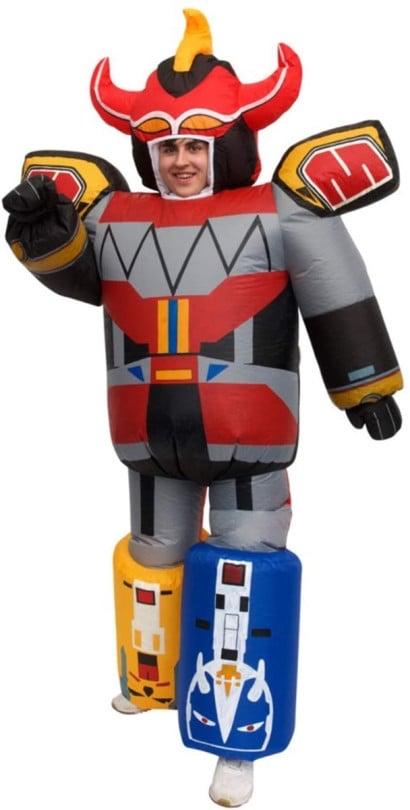 Power Ranger pak Opblaasbaar Kostuum Carnaval, Ophalen, Carnaval, Maat 42/44 (L), Nieuw