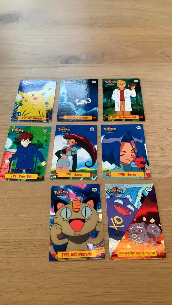 Pokemon Topps Kaarten - 9 stuks, Ophalen of Verzenden, Zo goed als nieuw, Meerdere kaarten