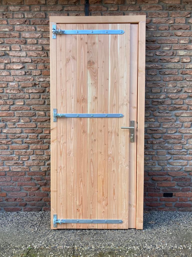 Extra hoge douglas deur 215 hoog buitenwerks, Ophalen, 80 tot 100 cm, Nieuw, Buitendeur