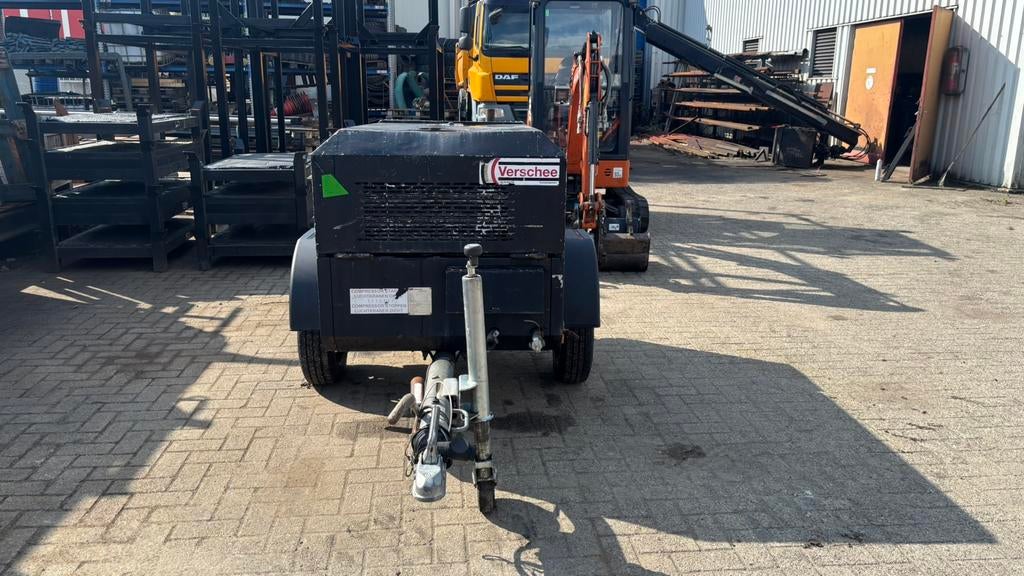 Mobiele compressor Ingersoll W902, Ophalen