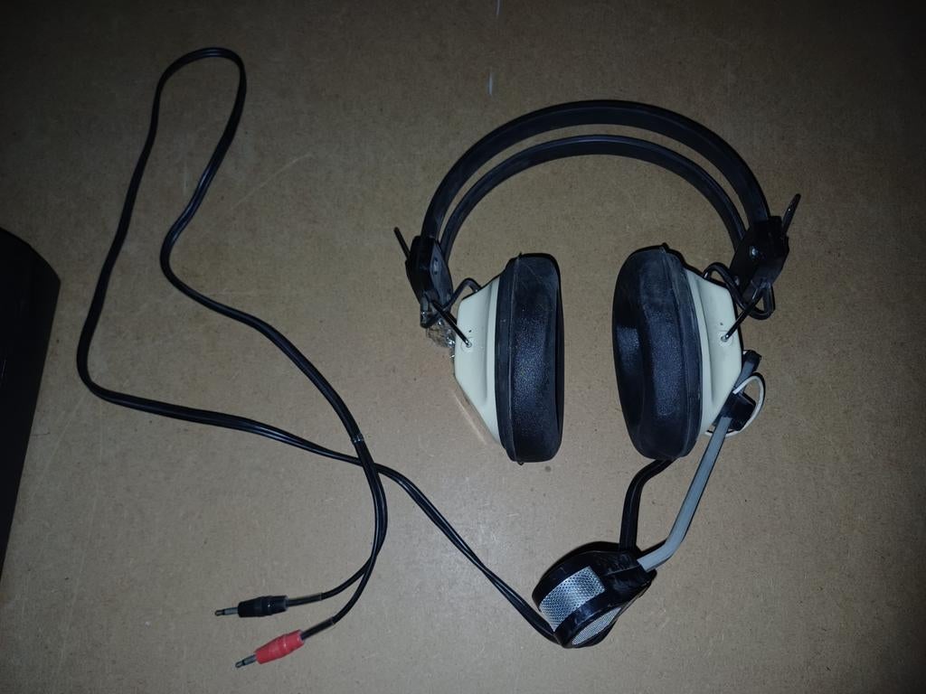 Vintage Koptelefoon met microfoon Stillitron, Ophalen of Verzenden, Gebruikt, Over oor (circumaural), Overige merken