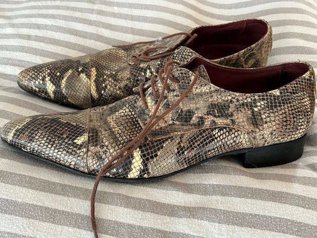 Slangenleren schoenen, Bruin, Ophalen of Verzenden, Daily Paper, Gedragen