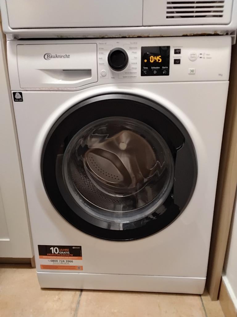 BAUKNECHT Super Eco 945 A WASMACHINE 9KG energielabel A, Witgoed en Apparatuur, Ophalen, 1200 tot 1600 toeren, Gebruikt, 8 tot 10 kg