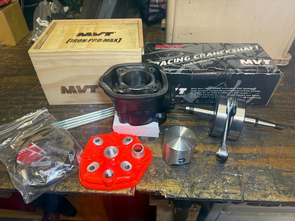 Nieuwe Derbi MVT 90cc Cilinder Kit met Krukas, Derbi, Derbi, Derbi, Nieuw