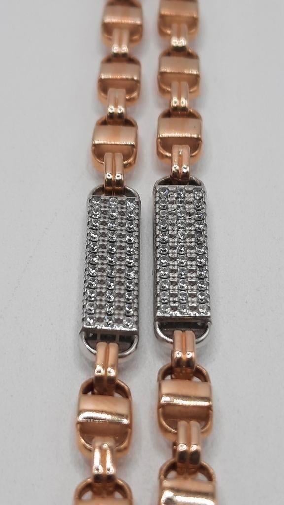 gouden platte koningsketting 14kt, Sieraden, Tassen en Uiterlijk, Kettingen, Www.bredajuwelier.nl, Nieuw, Ophalen of Verzenden