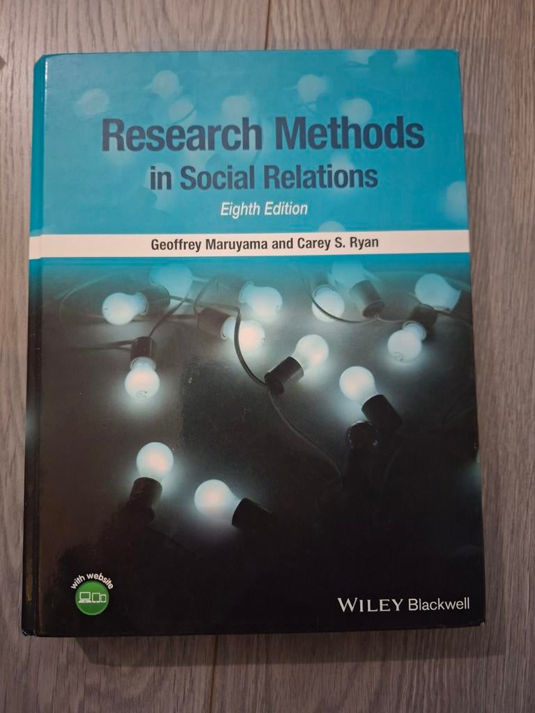Research Methods in social relations, Boeken, Studieboeken en Cursussen, Ophalen of Verzenden, Alpha, WO