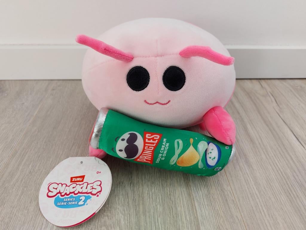 Nieuw! Knuffel zuru snackles Pringles roze garnaal L1425, Kinderen en Baby's, Speelgoed | Knuffels en Pluche, Ophalen of Verzenden