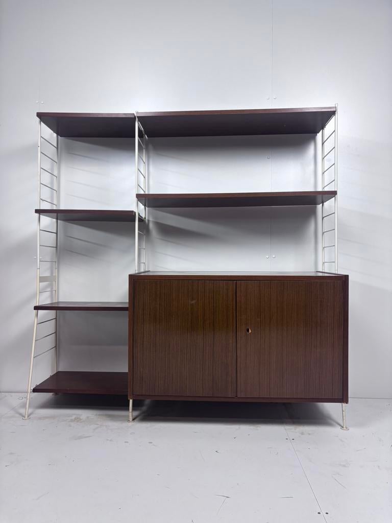 Vintage boekenkast wandkast boekenkast, Ophalen, Gebruikt, X, 25 tot 50 cm