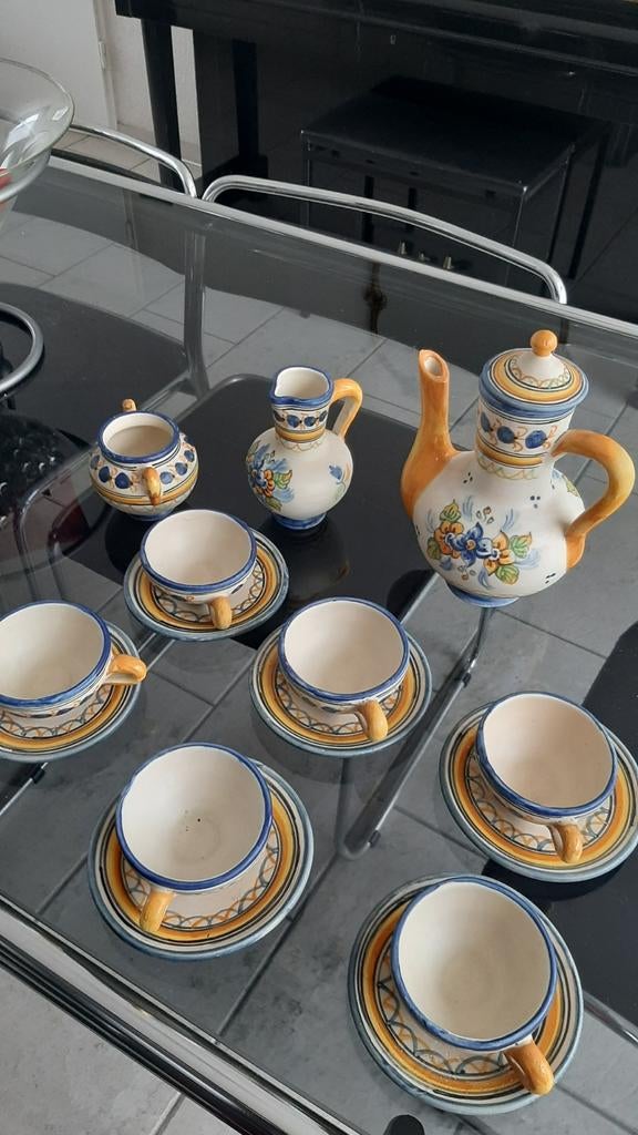 Spaans handgemaaktte koffieset merk talavera, Ophalen