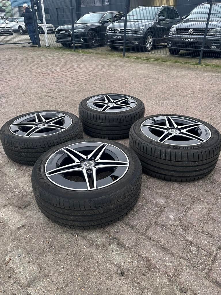 Michelin pilot sport 4 breedset - Mercedes C300e w206, Ophalen, Zomerbanden, Banden en Velgen