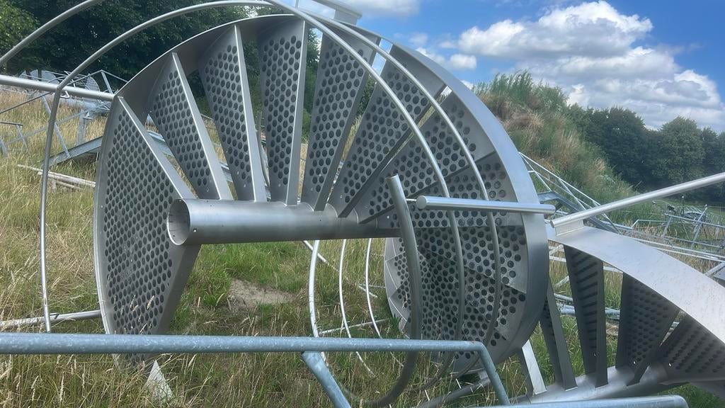 Wenteltrap rvs roestvast staal, Ophalen of Verzenden, 2 tot 4 meter