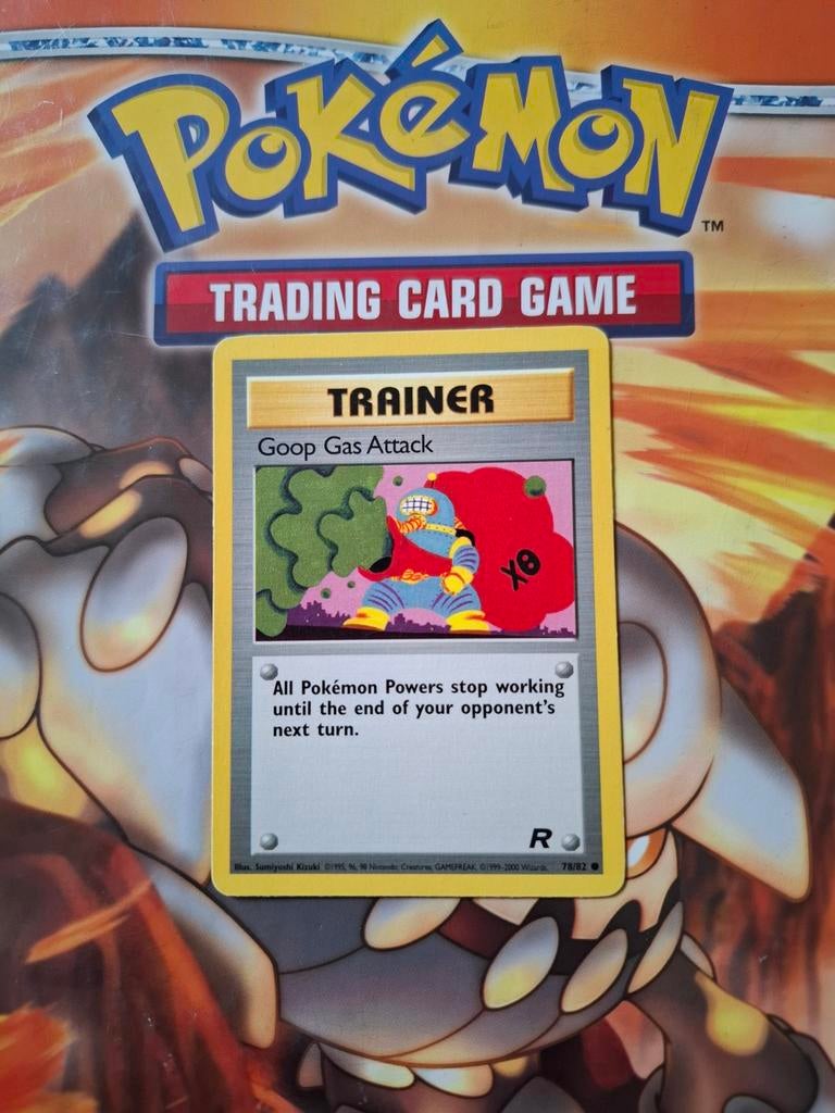 Goop gas attack 78/82 Team Rocket set pokemon kaart, Ophalen of Verzenden, Gebruikt, Losse kaart