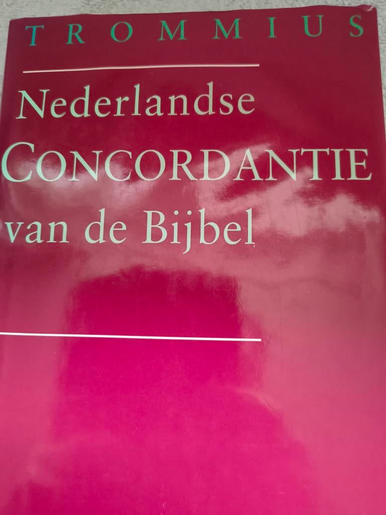 Ned. concordantie. A Trommius, Boeken, A Trommius, Christendom | Protestants, Ophalen of Verzenden, Zo goed als nieuw