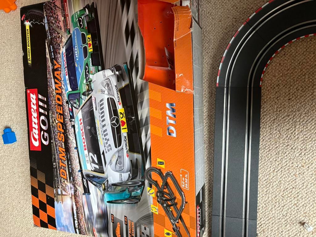Carrera Go DTM speedway. Werkzaam + (nieuwe) sleepcontacten, Ophalen, Gebruikt, Elektrisch, Carrera