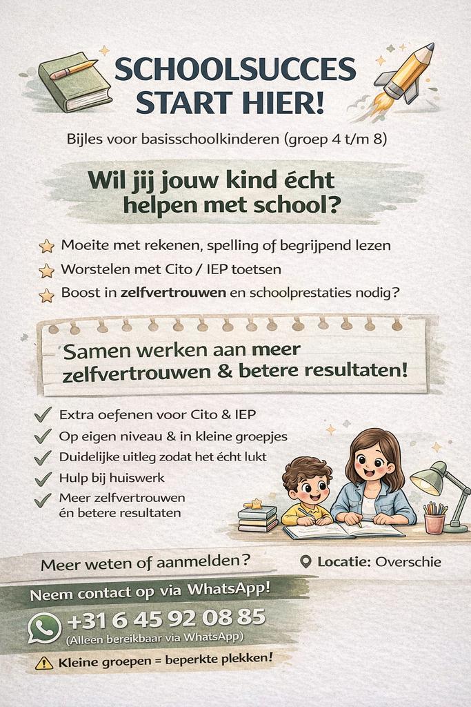 Eindtoets CITO/IEP TRAINING groep 4 t/m 8, Bijles