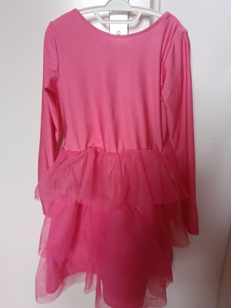 Roze jurk met tule - Maat 122-128 H&M, Kinderen en Baby's, Carnavalskleding en Verkleedspullen, Ophalen of Verzenden, Zo goed als nieuw